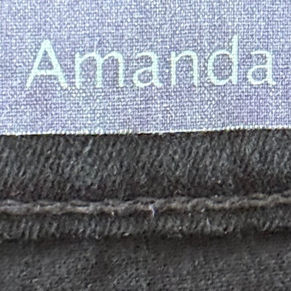 Gloria Vanderbilt Black Amanda Stretch Jeans‎ Embellished pockets Size 16 - Picture 6 of 7